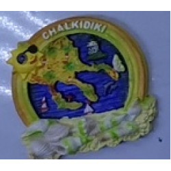 Tουριστικό μαγνητάκι Souvenir – Σετ 12pcs - Resin Magnet - 678078