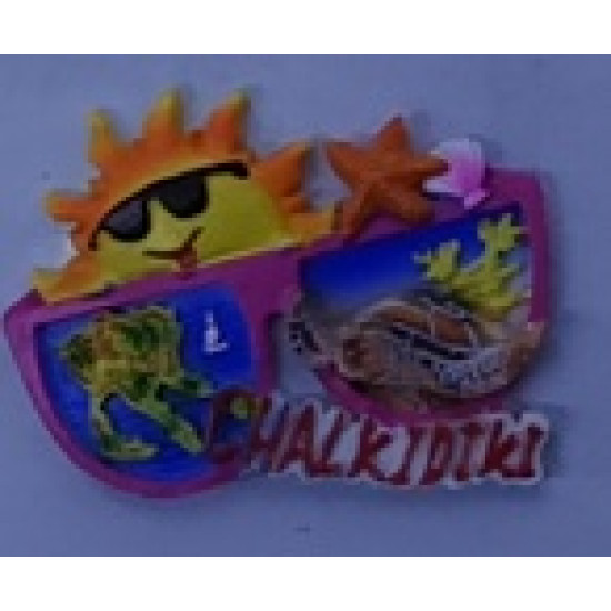 Tουριστικό μαγνητάκι Souvenir – Σετ 12pcs - Resin Magnet - 678079