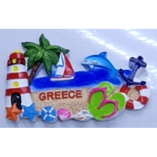 Tουριστικό μαγνητάκι Souvenir – Σετ 12pcs - Resin Magnet - 678053