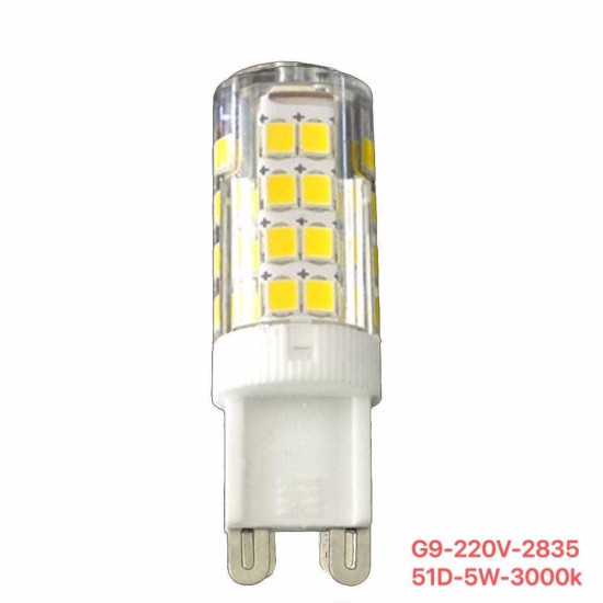 Λαμπτήρας LED - G9 - 220V - 5W - 3000K - 48D - 835132