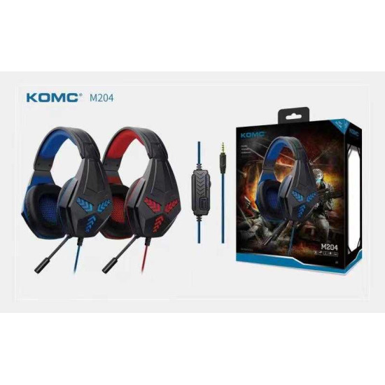 Ενσύρματα ακουστικά Gaming - M-204 - KOMC - 302896 - Blue