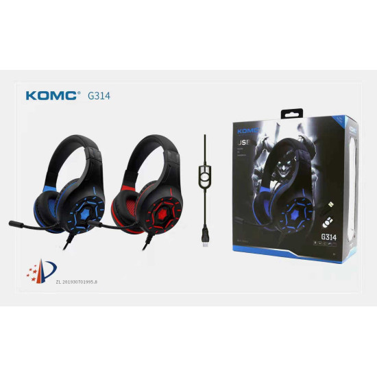 Ενσύρματα ακουστικά Gaming - G-314 - KOMC - 302865 - Blue