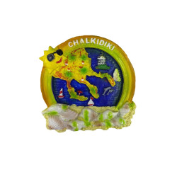 Tουριστικό μαγνητάκι Souvenir – Σετ 12pcs - Resin Magnet - 678078