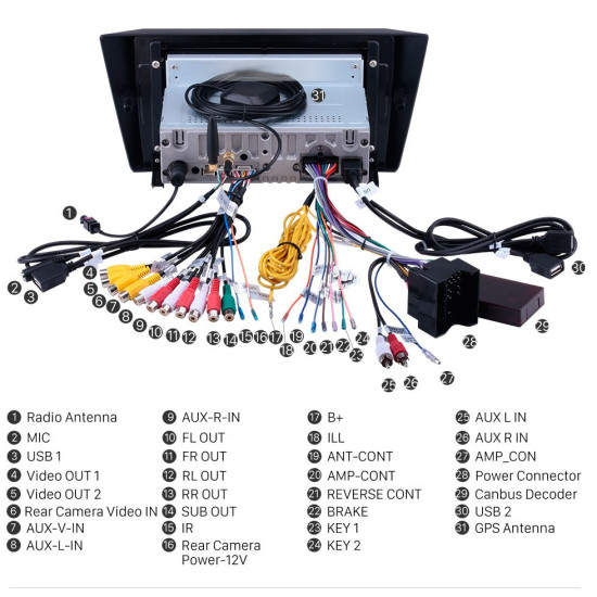 Ηχοσύστημα αυτοκινήτου 2DIN – BMW E90 – Android - FT - JA-9223