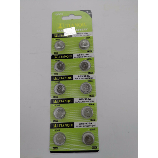 Αλκαλικές μπαταρίες - AG9/936A – 1.55V - 10pcs - 681095