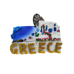 Tουριστικό μαγνητάκι Souvenir – Σετ 12pcs - Resin Magnet - 678063