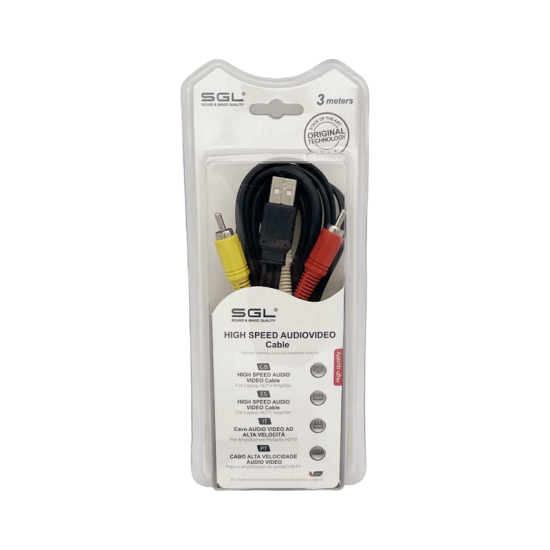 Καλώδιο USB 2.0 σε RCA - 1528B - 3m - 097992