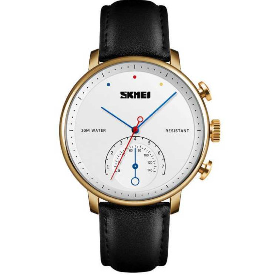 Αναλογικό ρολόι χειρός – Skmei - 1399 - 213992 - White/Gold