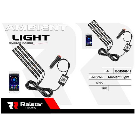 Σετ φωτισμού καμπίνας αυτοκινήτου LED - R-D19101-P12 - 110020