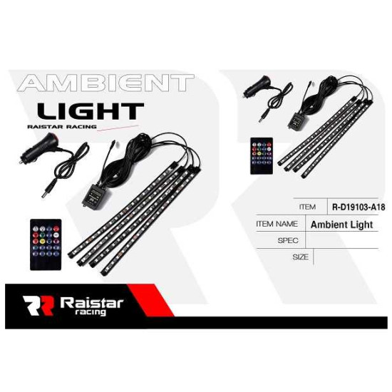 Σετ φωτισμού καμπίνας αυτοκινήτου LED - R-D19101-M18 - 110018