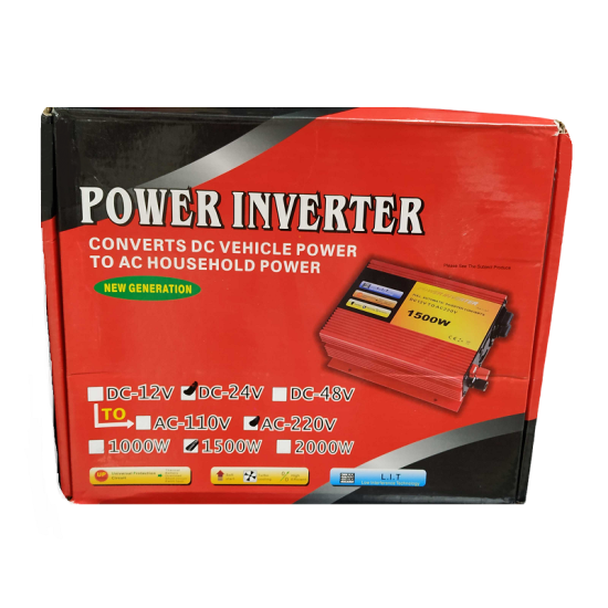 Power Inverter - Μονοφασικό - 1500W - DC-24V - 602059