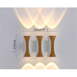 Επιτοίχιο φωτιστικό LED - Απλίκα - Warm White - 1015-6 - 941242