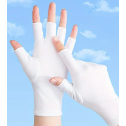 Γάντια μανικιούρ για προστασία από ακτινοβολία UV - NG01 - 910532 - White
