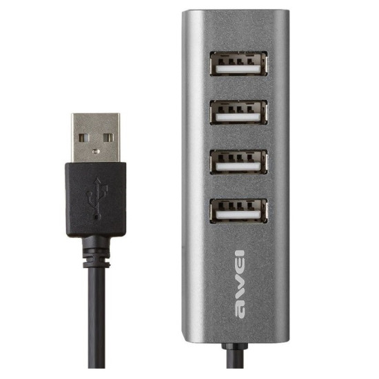 Αντάπτορας USB 2.0 Hub με 4 θύρες - CL-122 - AWEI - 888063