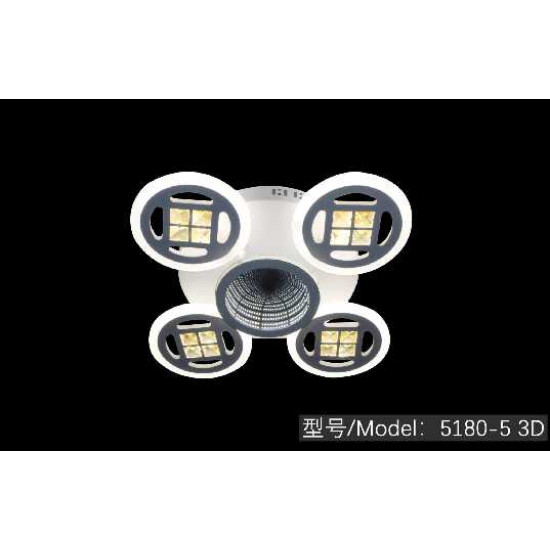 Φωτιστικό οροφής LED - Πλαφονιέρα με Dimmer - 5180-5WH - 943772