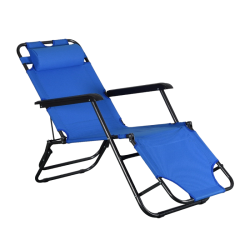 Πτυσσόμενη καρέκλα - ξαπλώστρα παραλίας - 1236 - 270942 - Light Blue
