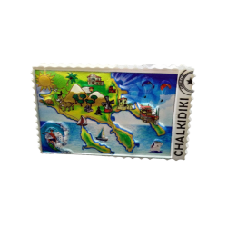 Tουριστικό μαγνητάκι Souvenir – Σετ 12pcs - Resin Magnet - Halkidiki - 678301