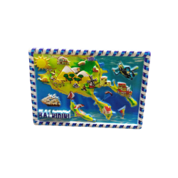 Tουριστικό μαγνητάκι Souvenir – Σετ 12pcs - Resin Magnet - Halkidiki - 678302