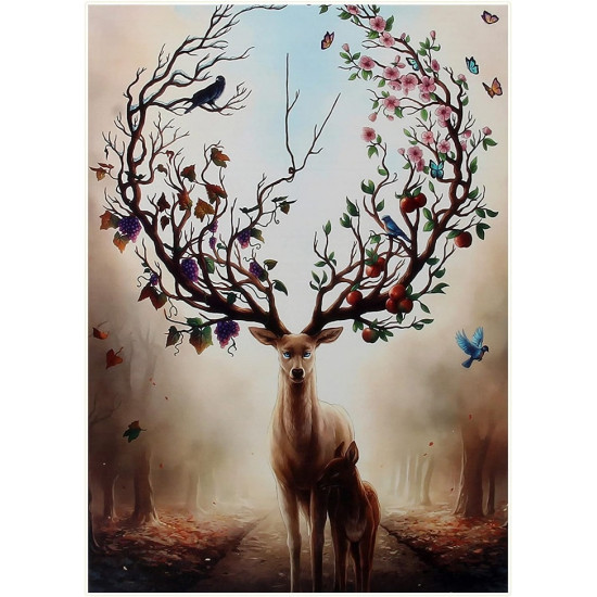 Puzzle 1000 κομματιών - Deer - 88325F - 310430