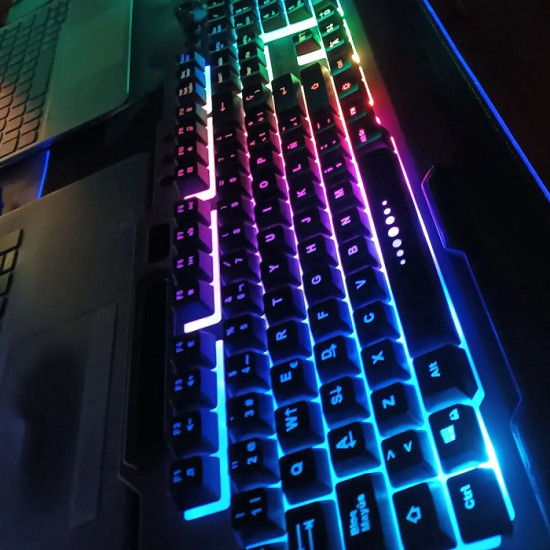 Ενσύρματο πληκτρολόγιο Gaming - LED RGB - WB590 - Weibo - 655907