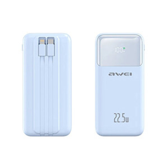 Powerbank - P106K - 10.000mah - 22.5W - AWEI - 005616 - Blue