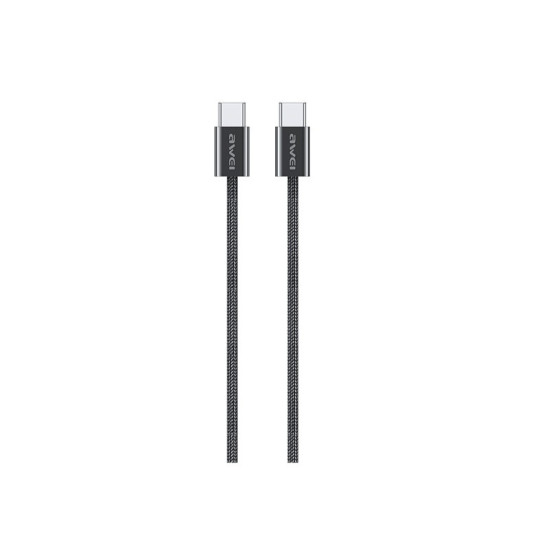 Καλώδιο φόρτισης & data - USB Type-C σε Type-C - CL-219TPC - 60W - AWEI - 887981 - Black