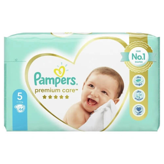 PAMPERS PREMIUM CARE Νο 5 (44τεμ.) - (11-16kg) (JUMBO)