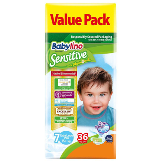 BABYLINO ΠΑΝΑ VALUE SENSITIVE No 7 (15+kg) - (36τεμ)